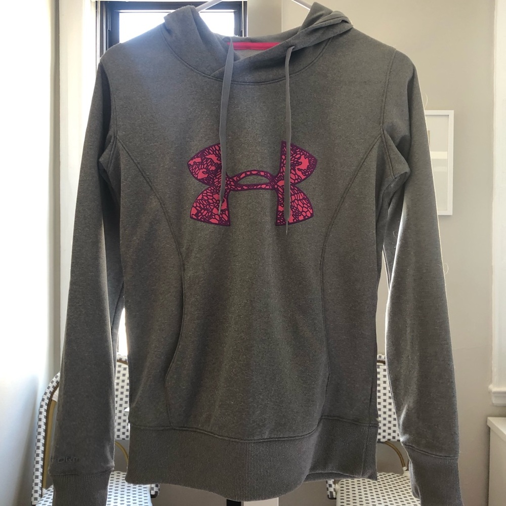 Under Armour Sweatshirt - Pink and Gray Coldgear